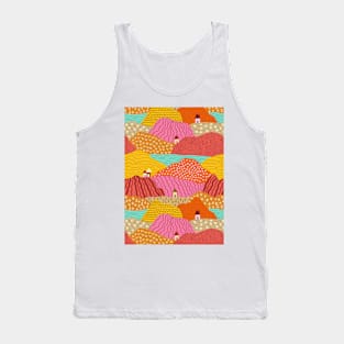 What a colorful world landscape in warm tones Tank Top